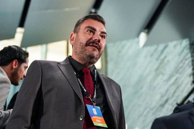 Soccer FIFA World Cup Qualification Europe 2025 26 Playoff Draw Home of FIFA Zurich, Switzerland Zoran Zafirov Team Manager North Macedonia North Macedonia Zurich Canton Zurich Switzerland Copyright: xJOERANxSTEINSIEKx