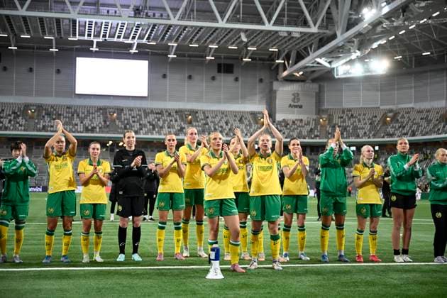 STOCKHOLM, SWEDEN 20251120 Hammarby celebrate after winning 3 1 during Thursday s European Cup qualifying match 2 of 2 between Hammarby IF and AFC Ajax at 3Arena STOCKHOLM SWEDEN x10050x  Copyright: xPontusxLundahl TTx EUROPEAN CUP QUALIFYING HAMMARBY-AJAX