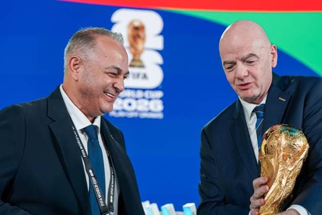 Soccer FIFA World Cup Qualification Europe 2025 26 Playoff Draw Home of FIFA Zurich, Switzerland Angel Fernando Costa Sarmiento President Football Association Bolivia Zurich Canton Zurich Switzerland Copyright: xJOERANxSTEINSIEKx
