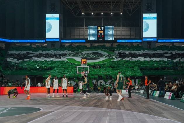 November 20, 2025, Athens, Athens, Greece: panathianiakos fans during the EuroLeague Round 12 game between Panathinaikos Aktor BC and Dubai at Telekom Center Athens on November 20, 2025 Athens Greece - ZUMAa226 20251120_zip_a226_001 Copyright: xGiorgosxArapekosx