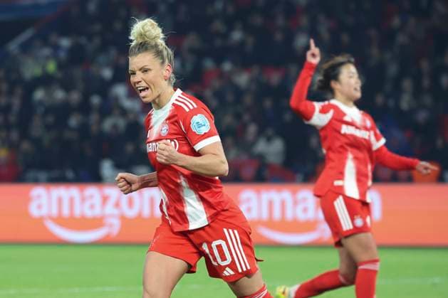 FOOTBALL FEMININ : Paris Saint Germain Vs Bayern Munich - Ligue des Champions - 20 11 2025 Joie dur le but de Linda Dallmann (Bayern Munich) ParisFrance  Copyright: xMichaelxBaucherx
