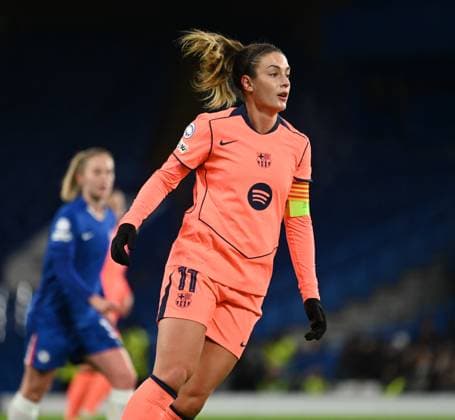 Chelsea Women v FC Barcelona, Barca Women UEFA Womens Champions League Alexia Putellas of Barcelona Women during the UEFA Womens Champions League match at Stamford Bridge, London UK Newspapers OUT Copyright: xNigelxBramleyx FIL-22524-0028