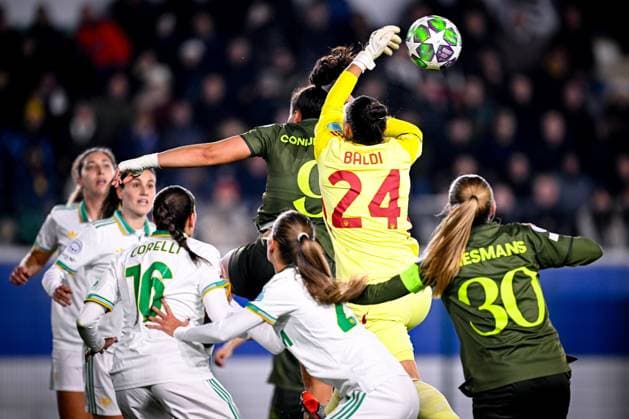 OH Leuven v AS Roma - UEFA Women s Champions League LEUVEN, BELGIUM - NOVEMBER 20 : Baldi Rachele goalkeeper of AS Roma during the UEFA Women s Champions League 2025 26 League Phase MD4 match between OH Leuven and AS Roma on November 20, 2025 in Leuven, Belgium, 20 11 2025  Copyright: xTomasxSiskx