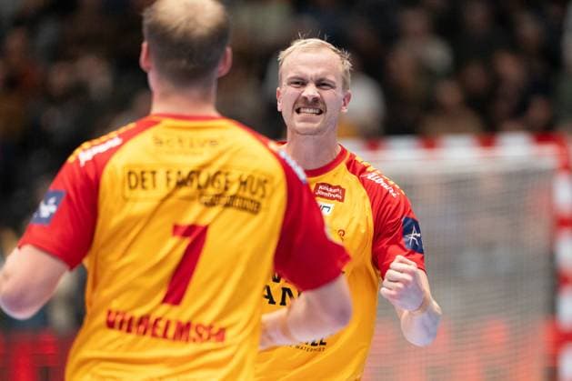 GOG v Orlen Wisla Plock, EHF Champions League, Svendborg, Denmark Svendborg, Denmark. 20th, November 2025. Lasse Balstad (13) of GOG seen during the EHF Champions League match between GOG and Orlen Wisla Plock at Arena Svendborg in Svendborg. Denmark, Svendborg  Copyright: xGonzalesxPhoto KentxRasmussenx