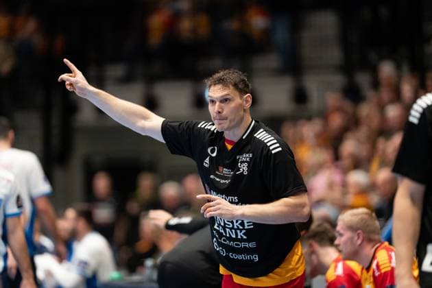 GOG v Orlen Wisla Plock, EHF Champions League, Svendborg, Denmark Svendborg, Denmark. 20th, November 2025. Nicolai Pedersen of GOG seen during the EHF Champions League match between GOG and Orlen Wisla Plock at Arena Svendborg in Svendborg. Denmark, Svendborg  Copyright: xGonzalesxPhoto KentxRasmussenx