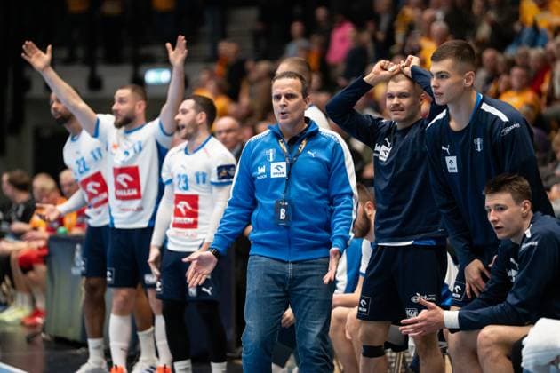 GOG v Orlen Wisla Plock, EHF Champions League, Svendborg, Denmark Svendborg, Denmark. 20th, November 2025. Head coach Xavi Sabate of Orlen Wisla Plock seen during the EHF Champions League match between GOG and Orlen Wisla Plock at Arena Svendborg in Svendborg. Denmark, Svendborg  Copyright: xGonzalesxPhoto KentxRasmussenx