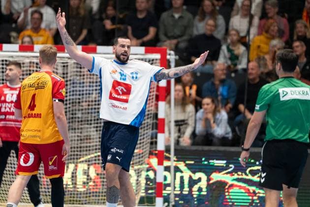GOG v Orlen Wisla Plock, EHF Champions League, Svendborg, Denmark Svendborg, Denmark. 20th, November 2025. Leon Susnja (19) of Orlen Wisla Plock seen during the EHF Champions League match between GOG and Orlen Wisla Plock at Arena Svendborg in Svendborg. Denmark, Svendborg  Copyright: xGonzalesxPhoto KentxRasmussenx