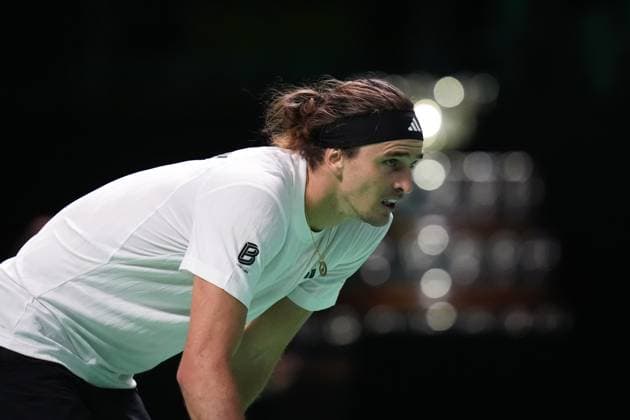 Alexander Zverev looks on during the Davis Cup Finals 2025 Quarterfinals match between Francisco Cerundolo (Argentina) and Alexander Zverev (Germany) at Bologna Fiere, Bologna, Italy - November 20, 2025. - Tennis.  Copyright: xMassimoxPaolone LaPressex