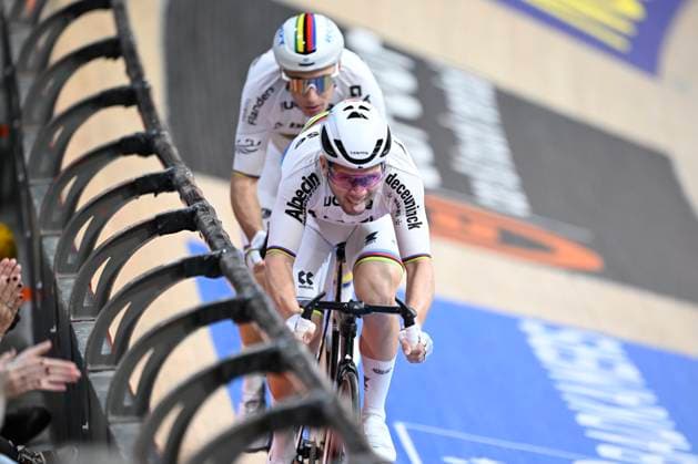 Lotto Six Days Flanders-Ghent 20 11 2025 GENT, BELGIUM - NOVEMBER 20 : Van den Bossche Fabio (BEL) & De Vylder Lindsay (BEL) pictured during Lotto Six Days of Flanders Ghent on November 20, 2025 in Gent, Belgium, 20 11 2025 Gent Belgium  Copyright: xNicoxVereeckenx