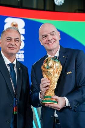 Soccer FIFA World Cup Qualification Europe 2025 26 Playoff Draw Home of FIFA Zurich, Switzerland Angel Fernando Costa Sarmiento President Football Association Bolivia Zurich Canton Zurich Switzerland Copyright: xJOERANxSTEINSIEKx