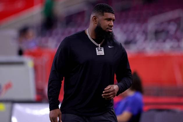 November 20, 2025, Houston, Texas, U.S: Buffalo Bills defensive tackle Ed Oliver (91) prior to the NFL, American Football Herren, USA game between the Houston Texans and the Buffalo Bills at NRG Stadium in Houston, TX on November 20, 2025. Houston U.S - ZUMAw137 20251120_aap_w137_013 Copyright: xErikxWilliamsx