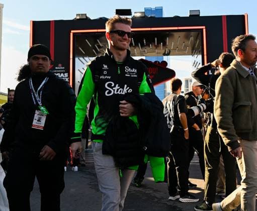 Formula 1 Grand Prix of Las Vegas 2025 - Drivers arrivals LAS VEGAS, UNITED STATES - NOVEMBER 20: Sauber F1 driver Nico Hulkenberg arrives ahead of Formula 1 Grand Prix 2025 of Las Vegas at Las Vegas Strip Circuit in Las Vegas, Nevada, United States, on November 20, 2025. Tayfun Coskun Anadolu Nevada United States. Editorial use only. Please get in touch for any other usage.  Copyright: x2025xAnadoluxTayfunxCoÅükunx