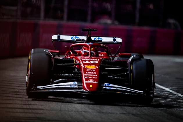 F1 - LAS VEGAS GRAND PRIX 2025 16 LECLERC Charles (mco), Scuderia Ferrari SF-25, action during the 2025 Formula 1 Las Vegas Grand Prix, 22th round of the 2025 FIA Formula One World Championship, WM, Weltmeisterschaft from November 21 to 23, 2025 on the Las Vegas Strip Circuit, in Paradise, Nevada, United States of America - ParadiseUnited States  Copyright: xJoaoxFilipex