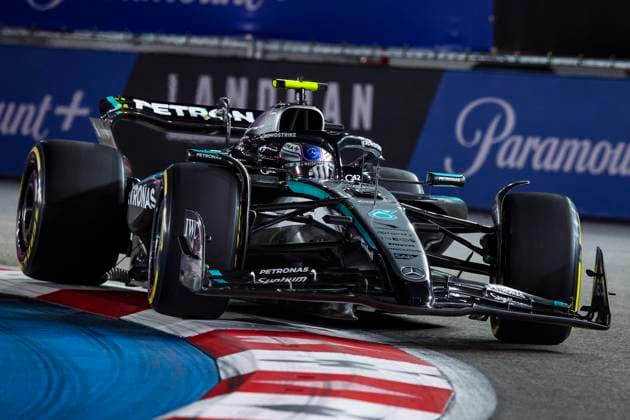 F1 - LAS VEGAS GRAND PRIX 2025 12 KIMI ANTONELLI Andrea (ita), Mercedes AMG F1 Team W16, action during the 2025 Formula 1 Las Vegas Grand Prix, 22th round of the 2025 FIA Formula One World Championship, WM, Weltmeisterschaft from November 21 to 23, 2025 on the Las Vegas Strip Circuit, in Paradise, Nevada, United States of America - ParadiseUnited States  Copyright: xXavixBonillax