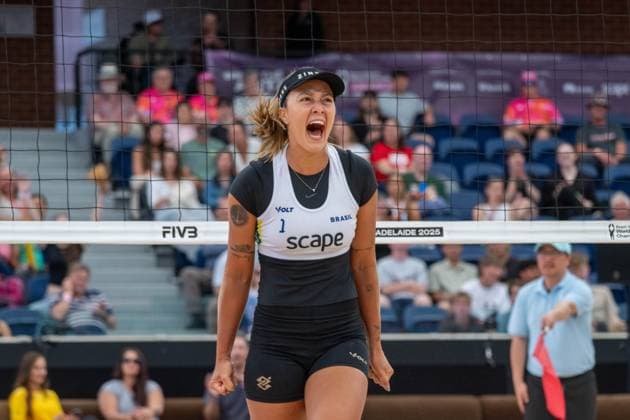 RECORD DATE NOT STATED ADELAIDE, AUSTRALIA - NOVEMBER 21: Thamela Coradello Galil (Player 1 - BRA) during the Beach volleyball, Beachvolleyball World Championships at Adelaide on November 21, 2025 in Adelaide, Australia. Australia Copyright: xBEAUTIFULxSPORTS PeterxWeberx