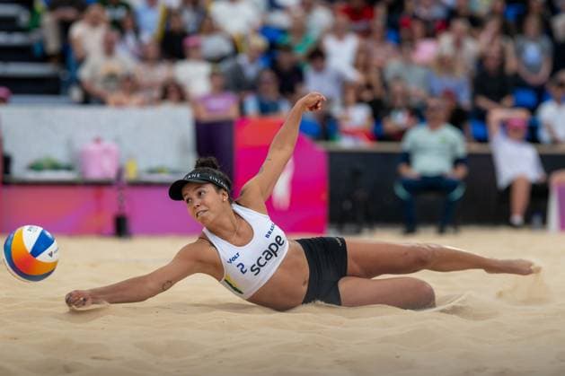 RECORD DATE NOT STATED ADELAIDE, AUSTRALIA - NOVEMBER 21: Victoria Lopes Pereira Tosta (Player 2 - BRA) during the Beach volleyball, Beachvolleyball World Championships at Adelaide on November 21, 2025 in Adelaide, Australia. Australia Copyright: xBEAUTIFULxSPORTS PeterxWeberx