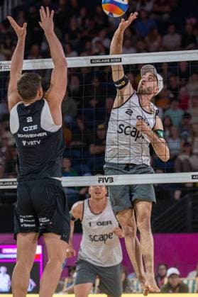RECORD DATE NOT STATED ADELAIDE, AUSTRALIA - NOVEMBER 21: Clemens Wickler (Player 2 - GER) during the Beach volleyball, Beachvolleyball World Championships at Adelaide on November 21, 2025 in Adelaide, Australia. Australia Copyright: xBEAUTIFULxSPORTS PeterxWeberx