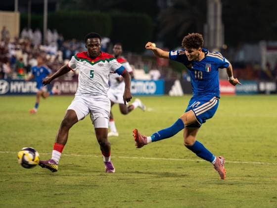 November 21, Aspire Zone, Doha Qatar- FIFA U17, U 17 World Cup game between ITALY VS BURKINA FASO (Photo by Samuel Ameyaw Yeboah)