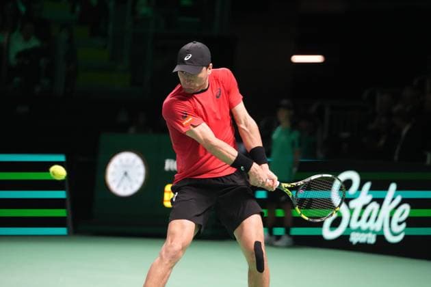 TENNIS - DAVIS CUP 2025 - FINAL 8 21 11 2025 Raphael Colignon of Belgium during Davis Cup 2025, Final 8, Tennis event on 21November 2025 in Bologna, Italy - Photo Laurent Lairys BolognaItaly  Copyright: xLaurentxLairysx