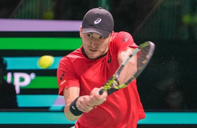 TENNIS - DAVIS CUP 2025 - FINAL 8 21 11 2025 Laurent Lairys MAXPPP - Raphael Colignon of Belgium during Davis Cup 2025, Final 8, Tennis event on 21November 2025 in Bologna, Italy - Photo Laurent Lairys Bologna Italy  Copyright: xMAXPPPxLaurentxLairysx LLR202511211045 LLR202511211045