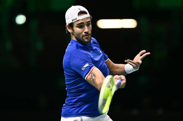 Matteo Berrettini of Italy in action during the Davis Cup Semi-Final match between Matteo Berrettini of Italy and Raphael Collignon of Belgium at Supertennis Arena - Bolognafiere on November 21, 2025 in Bologna, Italy  Copyright: xDomenicoxCippitelli IPAxSportx xipa-agency.netx xx IPA_68217492 IPA_Agency_IPA68217492