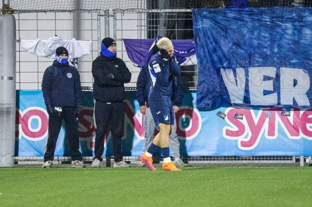 Germany 3 Liga 2025 26, 15 Matchday TSG Hoffenheim II vs MSV Duisburg, Dietmar Hopp Stadion Sinsheim Goal celebration by Paul¯Hennrich Paul¯Hennrich, TSG¯1899¯Hoffenheim¯II, 11 to 1 0 Sinsheim Dietmar Hopp Stadion Baden Württemberg Germany Copyright: xBenedictxChristx