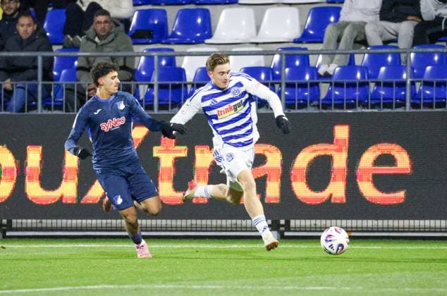 Germany 3 Liga 2025 26, 15 Matchday TSG Hoffenheim II vs MSV Duisburg, Dietmar Hopp Stadion Sinsheim Patrick Sussek MSV Duisburg, 37 , Ayoube¯AmaimouniEchghouyab Ayoube¯AmaimouniEchghouyab, TSG¯1899¯Hoffenheim¯II, 7 Sinsheim Dietmar Hopp Stadion Baden Württemberg Germany Copyright: xBenedictxChristx