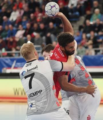 Bietigheim , Handball 2 Bundesliga SG BBM Bietigheim vs TV Grosswallstadt , Djibril MÂ Bengue BBM