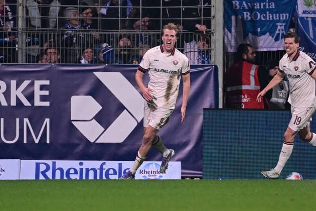 Goal celebration for 0 2 by Vincent Vermeij 9 Dresden , VfL Bochum vs Dynamo Dresden, Soccer, 2 Bundesliga, 13 Matchday, 21 11 2025 DFB regulations prohibit any use of photographs as image sequences and or quasi video Bochum Nordrhein Westfalen Germany Copyright: xkolbert-press MarcxNiemeyerx