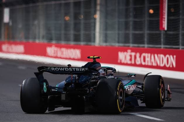 F1 - LAS VEGAS GRAND PRIX 2025 12 KIMI ANTONELLI Andrea (ita), Mercedes AMG F1 Team W16, action during the 2025 Formula 1 Las Vegas Grand Prix, 22th round of the 2025 FIA Formula One World Championship, WM, Weltmeisterschaft from November 21 to 23, 2025 on the Las Vegas Strip Circuit, in Paradise, Nevada, United States of America - ParadiseUnited States  Copyright: xEricxAlonsox