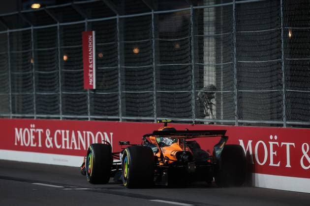 F1 - LAS VEGAS GRAND PRIX 2025 04 NORRIS Lando (gbr), McLaren F1 Team MCL39, action during the 2025 Formula 1 Las Vegas Grand Prix, 22th round of the 2025 FIA Formula One World Championship, WM, Weltmeisterschaft from November 21 to 23, 2025 on the Las Vegas Strip Circuit, in Paradise, Nevada, United States of America - ParadiseUnited States  Copyright: xEricxAlonsox