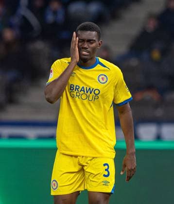 Soccer, Men, Season 2025 2026, 2 Bundesliga 13 Matchday , Hertha BSC Eintracht Braunschweig, Patrick Nkoa Braunschweig , 21 11 2025, Copyright: xSebastianxRäppold MatthiasxKochx