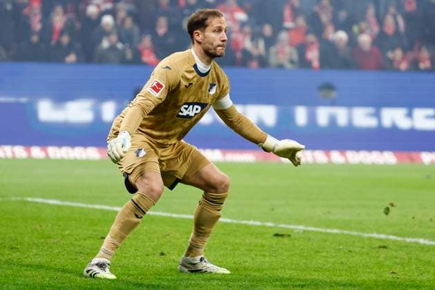 Oliver Baumann TSG Hoffenheim, 01 , Germany, Football, 1 Bundesliga, 11 Matchday, 2025 2026, 1 FSV Mainz vs TSG 1899 Hoffenheim, 21 11 2025, Mewa Arena, Mainz, Germany Mainz Mewa Arena Rheinland Pfalz Germany Copyright: xGrantxHubbsx
