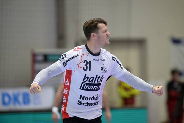 Emil Manfeldt Jakobsen SG Flensburg Handewitt 31 , GER, MT Melsungen SG Flensburg Handewitt, Handball, 1 Bundesliga, Matchday 13, Season 2025 2026, 21 11 2025, GER, MT Melsungen SG Flensburg Handewitt, Handball, 1 Bundesliga, Matchday 13, Season 2025 2026, 21 11 2025 Kassel Copyright: xEibner-Pressefotox xRolandxSippex EP_RSL