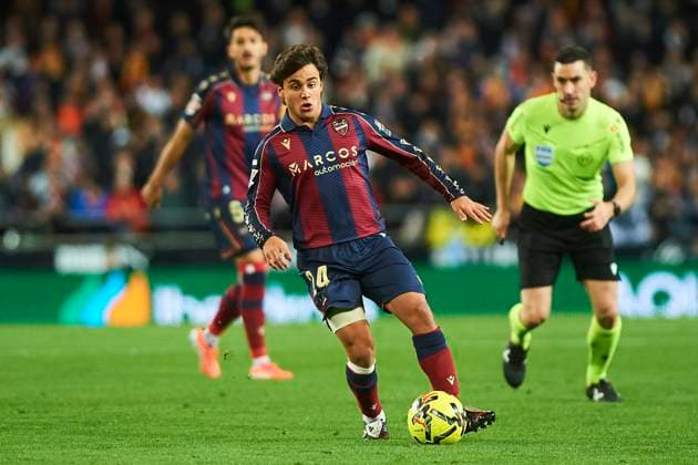 Carlos Alvarez Levante UD during the LaLiga EA Sports match between Valencia CF and Levante UD at Estadio de Mestalla on December 21, 2025 in Valencia, Spain Photo by Maria Jose Segovia DeFodi Images
