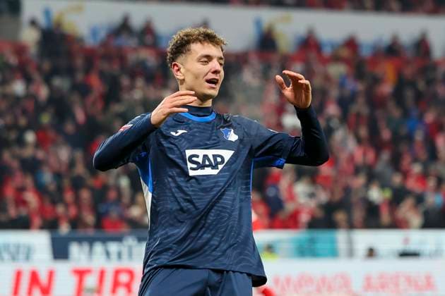 Fisnik Asllani TSG Hoffenheim, 11 , Germany, Football, 1 Bundesliga, 11 Matchday, 2025 2026, 1 FSV Mainz vs TSG 1899 Hoffenheim, 21 11 2025, Mewa Arena, Mainz, Germany Mainz Mewa Arena Rheinland Pfalz Germany Copyright: xGrantxHubbsx