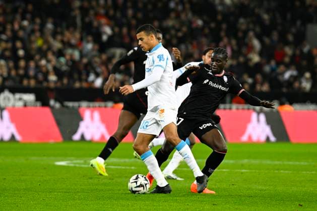 FOOTBALL : OGC Nice VS Olympique de Marseille - Ligue 1 McDonald s - 21 11 2025 Mason Greenwood (OM) - Ligue 1 McDonald™s match between OGC Nice and Olympique de Marseille on November 21, 2025 at the Allianz Riviera Stadium in Nice. NiceFrance  Copyright: xWilliamxCannarellax