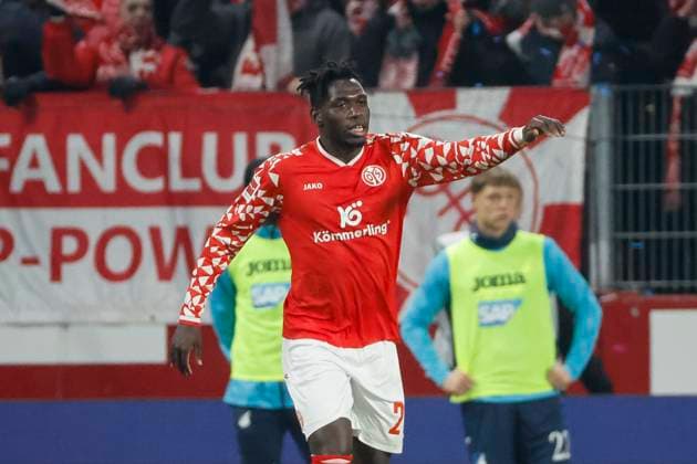 Danny da Costa 1 FSV Mainz, 21 , Germany, Football, 1 Bundesliga, 11 Matchday, 2025 2026, 1 FSV Mainz vs TSG 1899 Hoffenheim, 21 11 2025, Mewa Arena, Mainz, Germany Mainz Mewa Arena Rheinland Pfalz Germany Copyright: xGrantxHubbsx