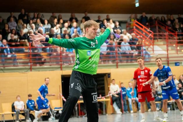 Handball I Men I Season 2025 2026 I 3 League I 12 Matchday I TV Bittenfeld 2 TSV Neuhausen Filder 1898 I 21 11 2025 Jorick Pol 98, TSV Neuhausen Waiblingen Community Hall Bittenfeld Baden Württemberg Germany Copyright: xLobeca MaxxPetershansx