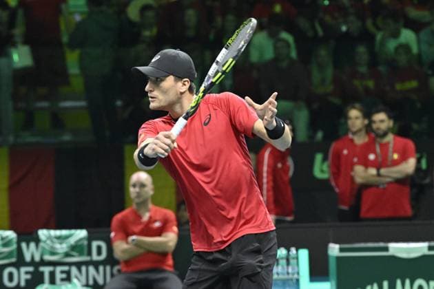 Davis Cup Finale 2025 Bologne - Davis Cup Finale 2025 Bologne - 21 11 2025 - Raphael Collignon - Belgique Bologne  Copyright: xChryslenexCaillaud Pznewsx
