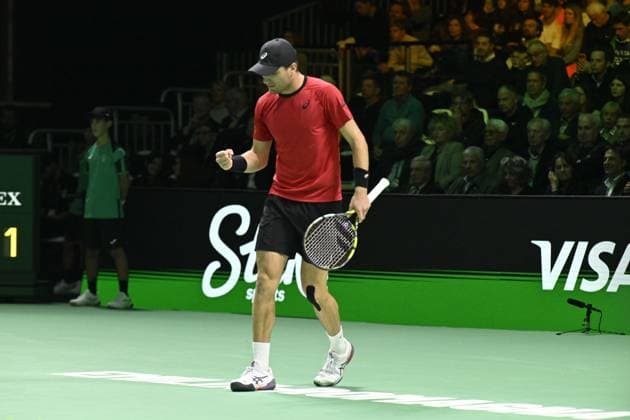 Davis Cup Finale 2025 Bologne - Davis Cup Finale 2025 Bologne - 21 11 2025 - Raphael Collignon - Belgique Bologne  Copyright: xChryslenexCaillaud Pznewsx