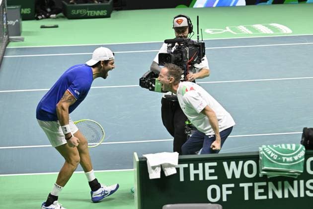 Davis Cup Finale 2025 Bologne - Davis Cup Finale 2025 Bologne - 21 11 2025 - Matteo Berrettini - Italie Bologne  Copyright: xChryslenexCaillaud Pznewsx