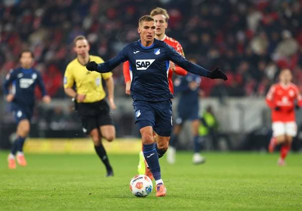 21 11 2025, Soccer Bundesliga, 1 FSV Mainz 05 TSG 1899 Hoffenheim, emonline, emspor, v l , Grischa Prömel TSG 1899 Hoffenheim DFL DFB REGULATIONS PROHIBIT ANY USE OF PHOTOGRAPHS AS IMAGE SEQUENCES AND OR QUASI VIDEO xdcx Copyright: HMBxMedia Claus