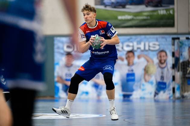 Kornwestheim, Handball 3 Liga 25 26 SV Kornwestheim HBW Balingen 2 David Selinka Balingen Kornwestheim Halle Ost Baden Württemberg Germany