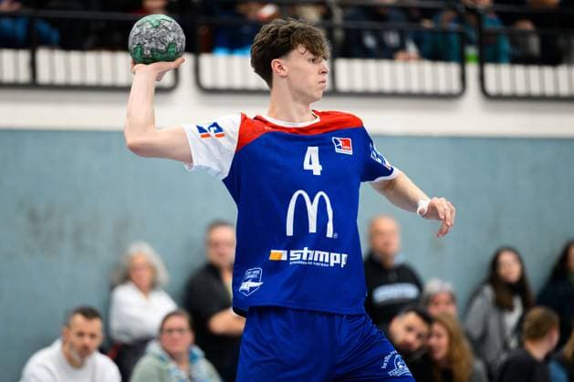 Kornwestheim, Handball 3 Liga 25 26 SV Kornwestheim HBW Balingen 2 Kalle Gaugisch Balingen Kornwestheim Halle Ost Baden Württemberg Germany