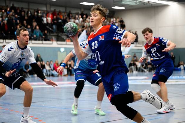 Kornwestheim, Handball 3 Liga 25 26 SV Kornwestheim HBW Balingen 2 David Selinka Balingen Kornwestheim Halle Ost Baden Württemberg Germany