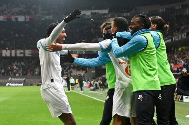OGC Nice v Olympique de Marseille - Ligue 1 McDonald s 2025 2026 06 Ulisses GARCIA (om) - 97 Pierre-Emerick AUBAMEYANG (om) during the Ligue 1 McDonald s match between OGC Nice and Olympique de Marseille at Allianz Riviera on November 21, 2025 in Nice, France. Nice France  Copyright: xFEPx 776348205