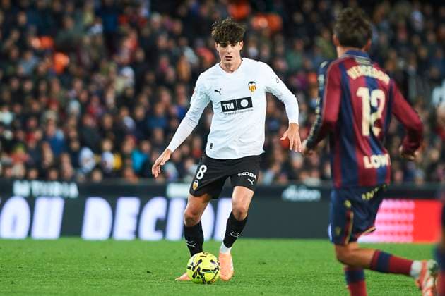 Javi Guerra Valencia CF during the LaLiga EA Sports match between Valencia CF and Levante UD at Estadio de Mestalla on December 21, 2025 in Valencia, Spain Photo by Maria Jose Segovia DeFodi Images
