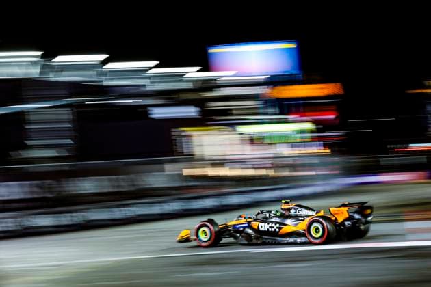 F1 - LAS VEGAS GRAND PRIX 2025 04 NORRIS Lando (gbr), McLaren F1 Team MCL39, action during the 2025 Formula 1 Las Vegas Grand Prix, 22th round of the 2025 FIA Formula One World Championship, WM, Weltmeisterschaft from November 21 to 23, 2025 on the Las Vegas Strip Circuit, in Paradise, Nevada, United States of America - ParadiseUnited States  Copyright: xJoaoxFilipex