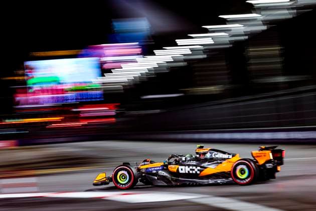 F1 - LAS VEGAS GRAND PRIX 2025 04 NORRIS Lando (gbr), McLaren F1 Team MCL39, action during the 2025 Formula 1 Las Vegas Grand Prix, 22th round of the 2025 FIA Formula One World Championship, WM, Weltmeisterschaft from November 21 to 23, 2025 on the Las Vegas Strip Circuit, in Paradise, Nevada, United States of America - ParadiseUnited States  Copyright: xJoaoxFilipex